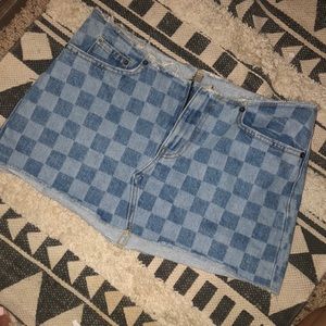 CARMAR CHECKERED SKIRT